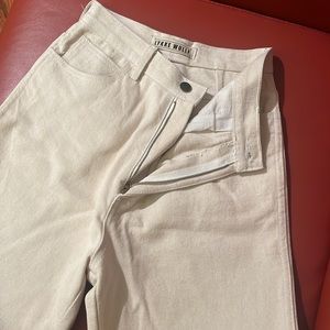 Lykke Wullf Cowgirl Jeans in Cream size 4